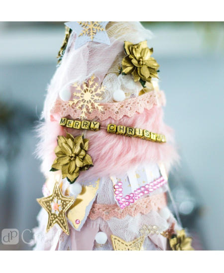 Karoliukai raidės, auksiniai, 30 g