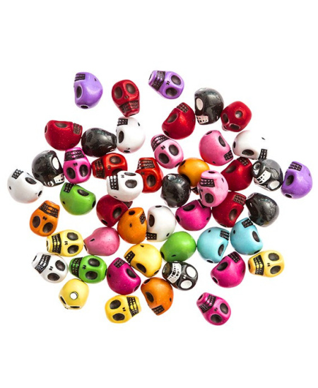 Karoliukai SKULLS, 48 vnt.