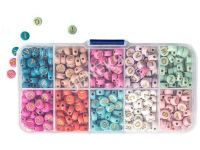 Karoliukų vėrimo rinkinys 10sp  apie 282vnt