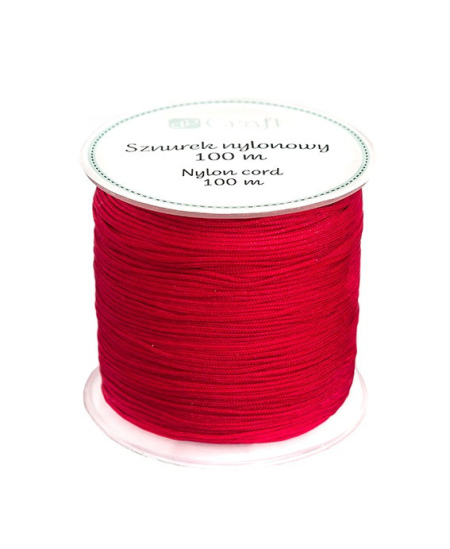 Nailoninė virvelė, raudona, 8 mm, 100 m
