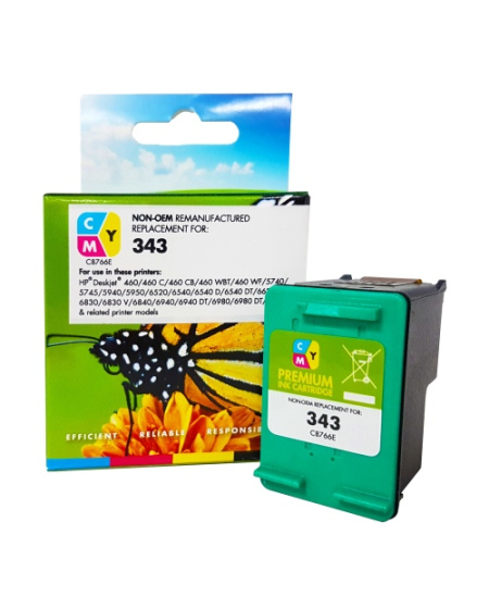 Neoriginali Static Control HP 343 (C8766EE), trispalvė kasetė