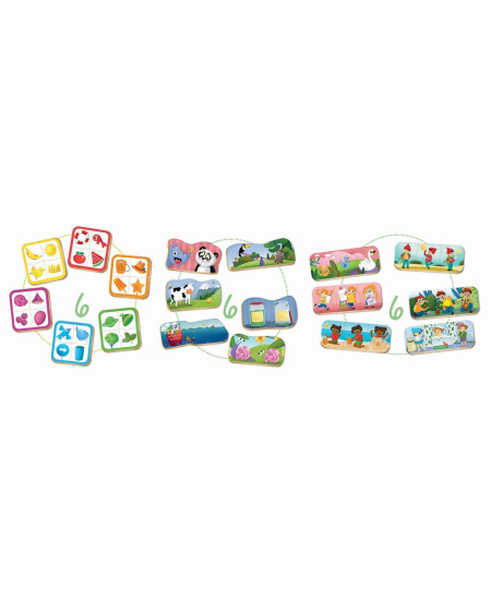 3 dėlionės EDUCA Baby Set 3 in 1