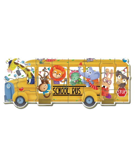 5 dėlionės EDUCA Animal Bus
