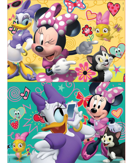 2 dėlionės EDUCA Minnie ir mickey, 2X16 detalių