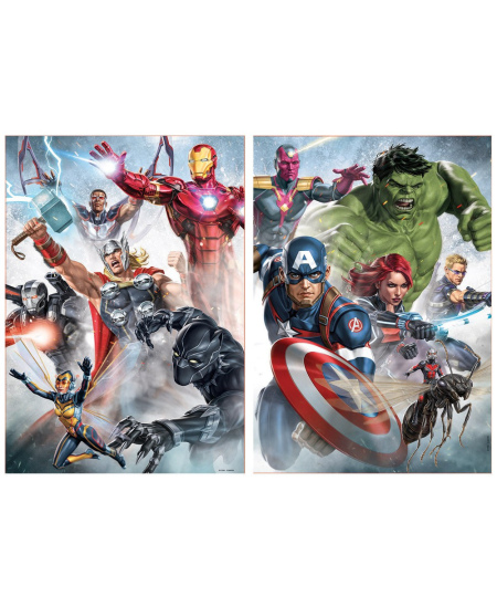 2 dėlionės EDUCA Avengers, 2x500 detalių