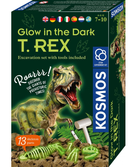 Lavinamasis rinkinys KOSMOS Glow In The Dark T-REX