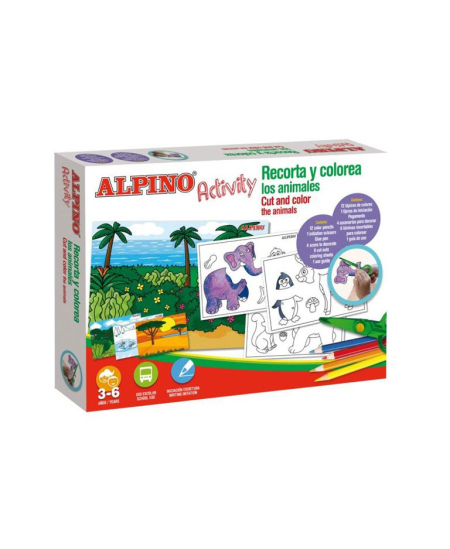 Rinkinys ALPINO Activity Iškirpti ir nuspalvinti