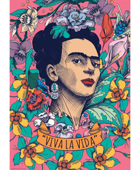 Dėlionė EDUCA Frida Kahlo Viva, 500 detalių