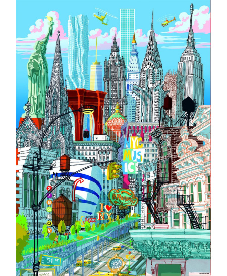 Dėlionė EDUCA New York, Carlo Stanga, 1000 detalių