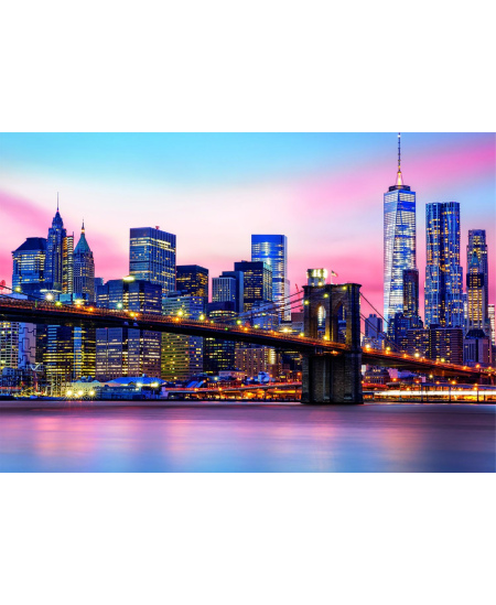 Dėlionė EDUCA Brooklyn bridge neon, 1000 detalių