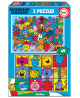 2 dėlionės EDUCA Monsieur madame, 2x48 detalių