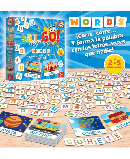 Stalo žaidimas EDUCA 3,2,1...GO! Challenge Words