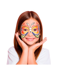 Dažai grimui ALPINO Fiesta AQUA 5sp+ 1 teptukas