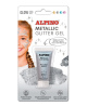 Veido grimo gelis ALPINO Metallic, sidabrinis, su blizgučiais, 14 ml