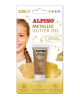 Veido grimo gelis ALPINO Metallic, auksinis, su blizgučiais, 14 ml