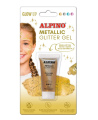 Veido grimo gelis ALPINO Metallic, auksinis, su blizgučiais, 14 ml