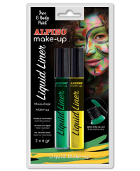 Veido dažai ALPINO Liquid liner geltoni+žali
