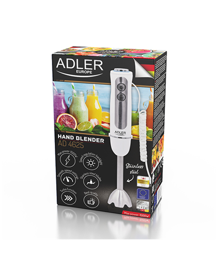 Adler | Hand blender | AD 4625w | Hand Blender | 1500 W | Number of speeds 5 | Turbo mode | White