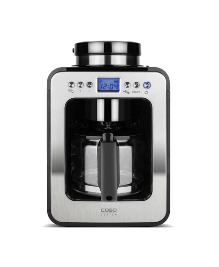 Caso | Design Compact Coffee Maker with Grinder | Pump pressure Not applicable bar | 600 W | Manual | Black/Stainless steel