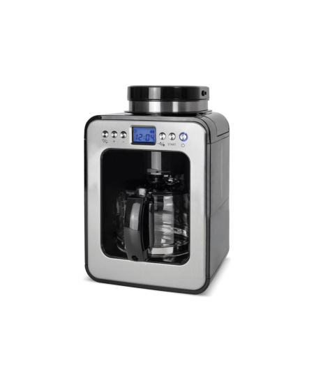 Caso | Design Compact Coffee Maker with Grinder | Pump pressure Not applicable bar | 600 W | Manual | Black/Stainless steel