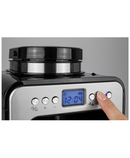 Caso | Design Compact Coffee Maker with Grinder | Pump pressure Not applicable bar | 600 W | Manual | Black/Stainless steel