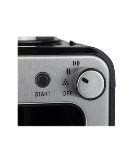 Caso | Design Compact Coffee Maker with Grinder | Pump pressure Not applicable bar | 600 W | Manual | Black/Stainless steel