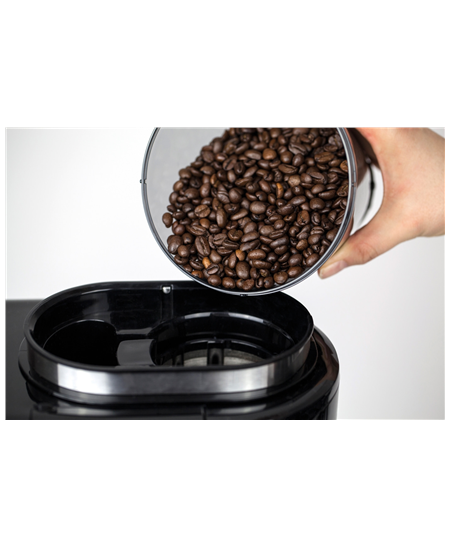 Caso | Design Compact Coffee Maker with Grinder | Pump pressure Not applicable bar | 600 W | Manual | Black/Stainless steel