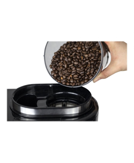 Caso | Design Compact Coffee Maker with Grinder | Pump pressure Not applicable bar | 600 W | Manual | Black/Stainless steel