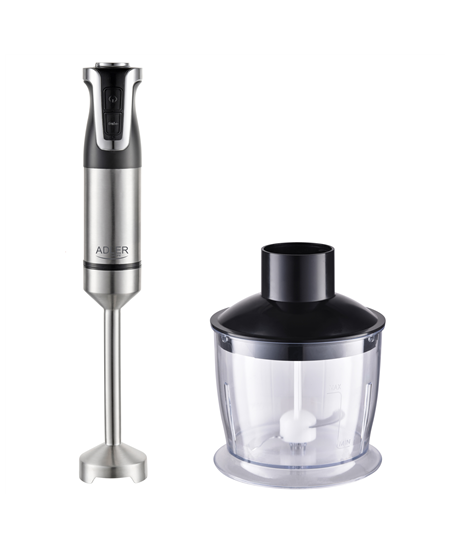 Adler | AD 4627 | Hand Blender Set | 1800 W | Number of speeds 20 | Turbo mode | Chopper | Stainless Steel/Black