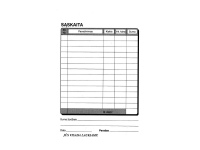 Užrašų knygelė kavinėms A6 100 ofs.lap