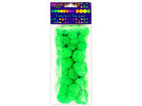 Akriliniai burbuliukai, žali, 24vnt.
