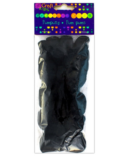 Akriliniai burbuliukai, juodi, 24vnt.