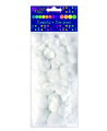 Akriliniai burbuliukai, balti, 24 vnt.
