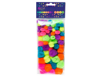 Akriliniai neon sp.burbuliukai 78vnt.