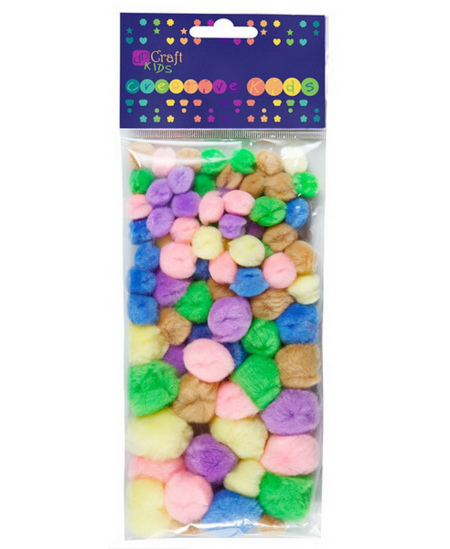 Akriliniai burbuliukai, pastelinių spalvų, 78 vnt.