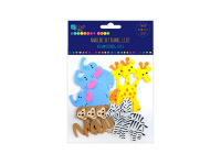 Lipdukai 3D iš putų SAFARI ŽVĖRYS, 12vnt