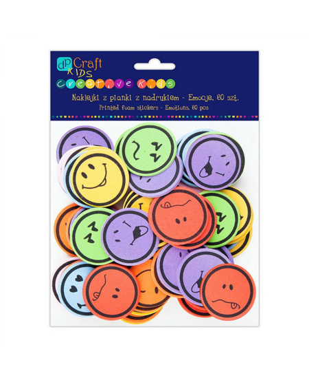 Lipdukai iš putų su piešiniu Emocijos, 60 vnt.