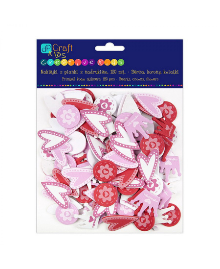 Lipdukai iš putų Širdis, Karūna, Gėlės, 120 vnt.