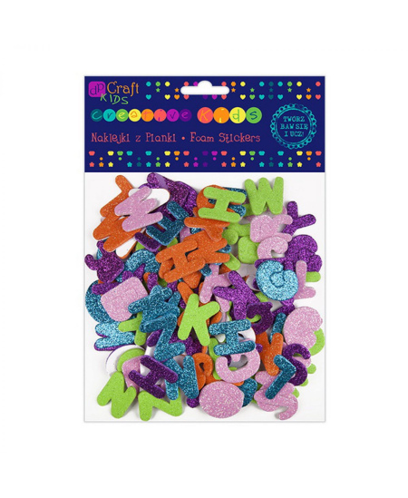 Lipdukai iš putų Blizgančios Raidės, 130 vnt.