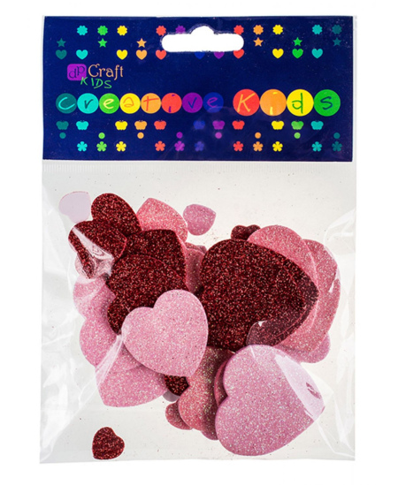 Lipdukai iš putų Blizgančios Širdys, 30 vnt.