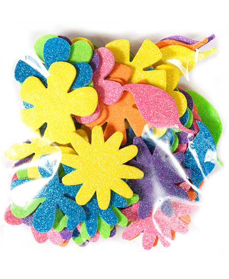 Lipdukai iš putų Blizgančios Gėlės, 72 vnt.