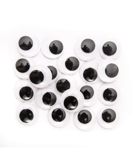 Lipnios judančios akys, 2 cm, 20 vnt.