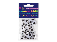 Lipnios judančios ovalios akys MIX  36vnt