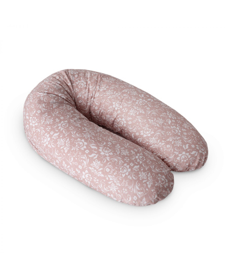 CebaBaby maitinimo pagalvė dżersej multi rožinė gėlės W-880-000-827