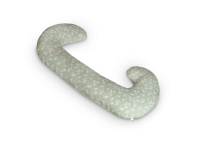 CebaBaby maitinimo pagalvė dżersej duo žalia gėlės W-885-000-826