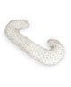 CebaBaby maitinimo pagalvė dżersej duo balta gėlės W-885-000-829