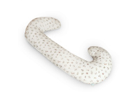 CebaBaby maitinimo pagalvė dżersej duo balta gėlės W-885-000-829