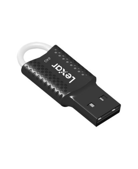 Lexar USB Flash Drive JumpDrive V40 64 GB, USB 2.0, Black