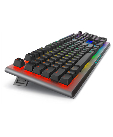 Dell Alienware Tri-Mode AW920K Wireless Gaming Keyboard, RGB LED light, US, Wireless, Dark Side of the Moon, Bluetooth, Numeric 