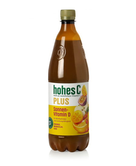 Sultys HOHES C, apelsinų, pasiflorų, 100%, su vitaminais, 1l